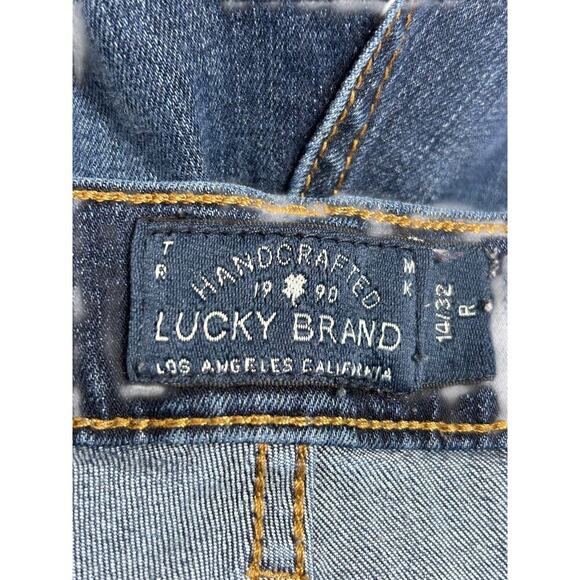 Lucky Brand Jeans Sweet Boot Size 14/32 Mid Rise Blue Stretch Denim Bootcut - Picture 6 of 16